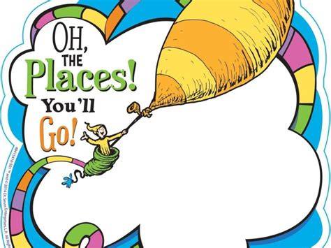 Oh The Places You'll Go Printable Border