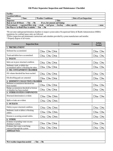 Inspeksi Rutin Separator