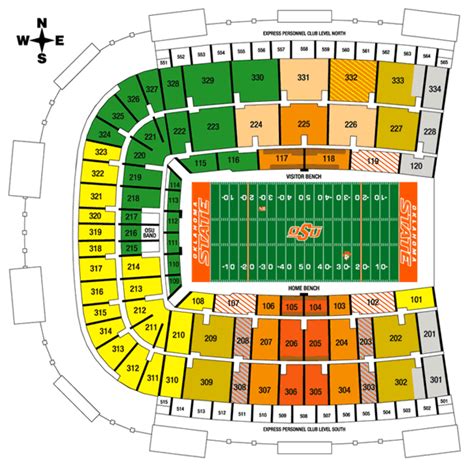 Ok State Football Stadium Seating Chart