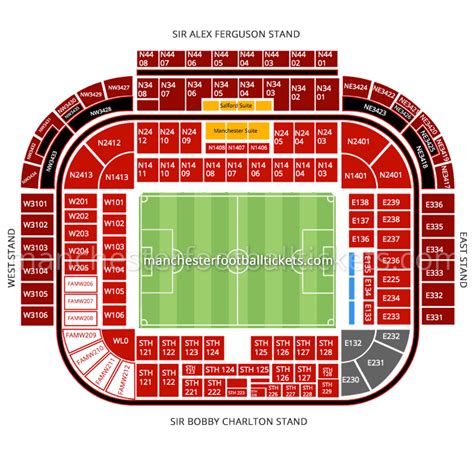 Old Trafford Seating Chart