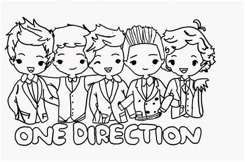 One Direction Coloring Pages Free