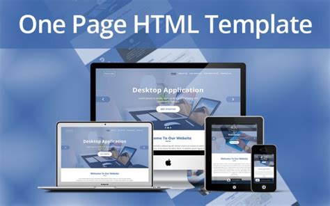 One Page Html Template