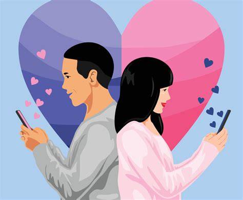 Online Dating Couple