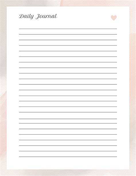 Online Journal Printable