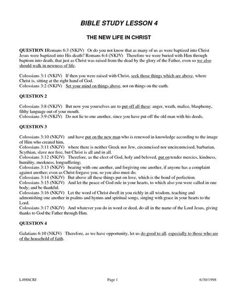 Online Printable Bible Lessons For Adults Sin Categories