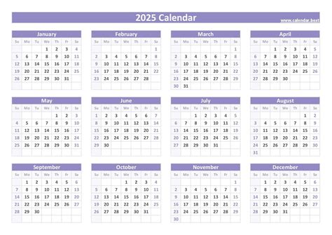 Online Printable Calendar
