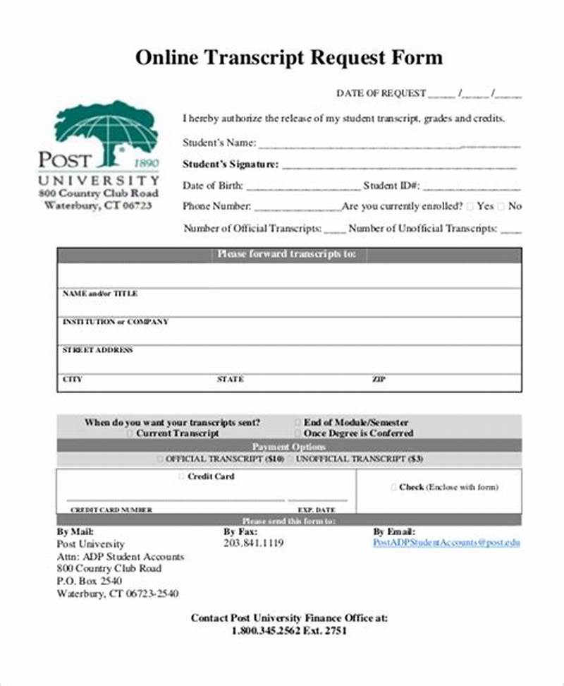 Online Transcript Request Form