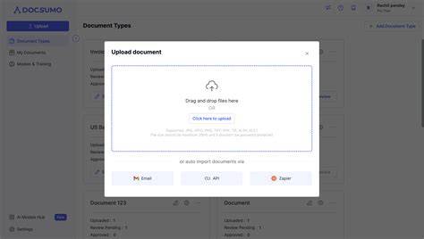 Person Uploading Document Online