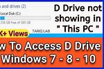 Open D Drive in Windows 10