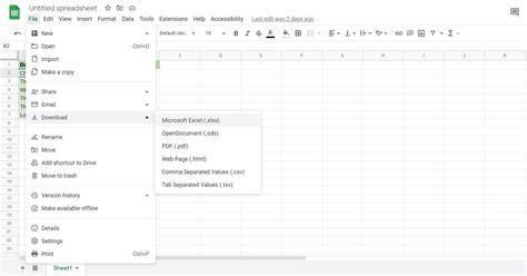 Open Google Sheets