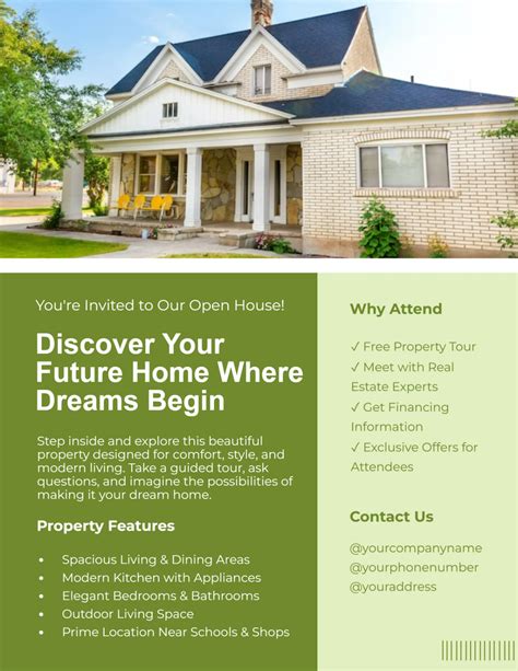 Open House Flyer Template