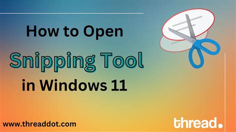 Open Snipping Tool after installation