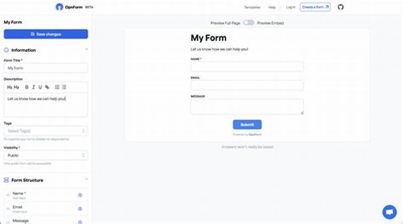 Open Source Form Maker
