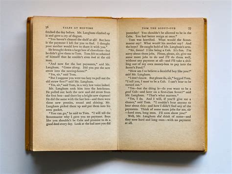 Open book with text
