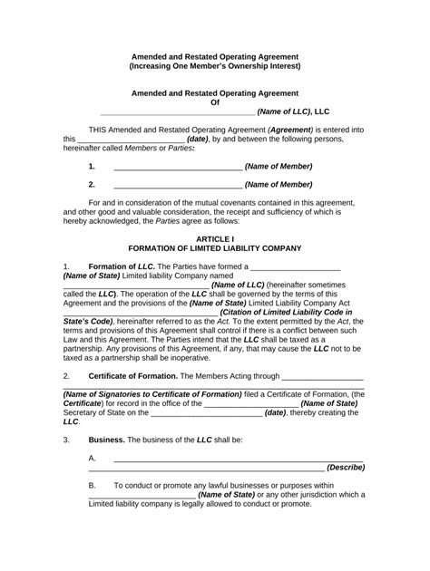 Operating Agreement Provisions for Member Removal