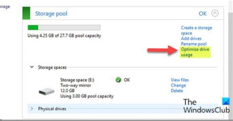 Optimize Drive Usage in Storage Spaces