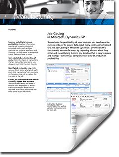 Optimize Job Costing in Dynamics GP