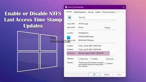 Optimize NTFS Performance Control Last Access Time Stamp Updates in Windows