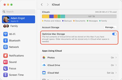 Optimize iCloud Storage