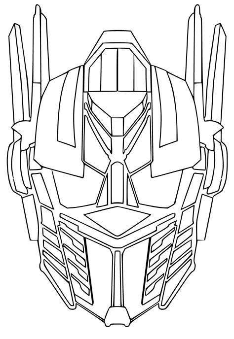 Optimus Prime Mask Printable