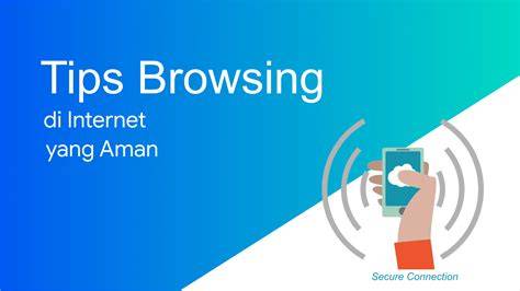Orang browsing internet aman