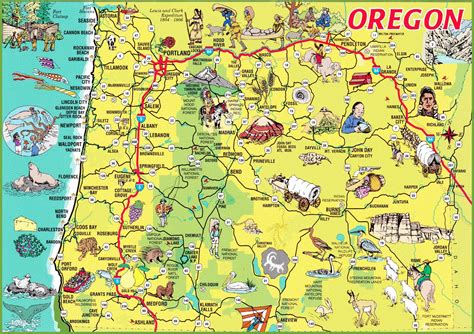 Oregon Map Printable