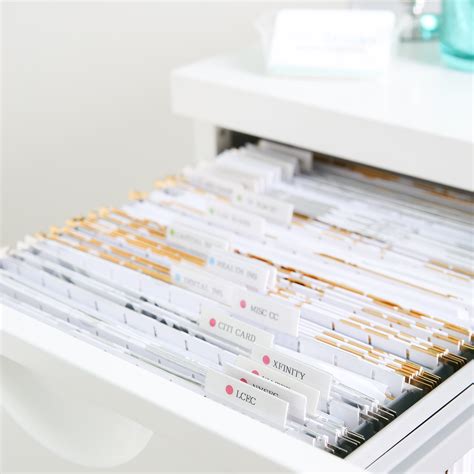 Organized Filing Cabinet
