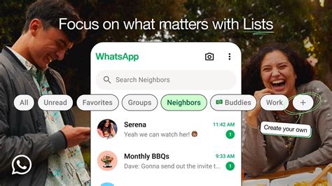 Organized WhatsApp Chat List