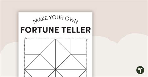 Origami Fortune Teller Template