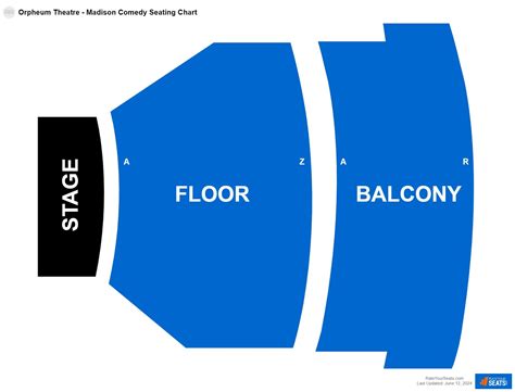 Orpheum Madison Seating Chart