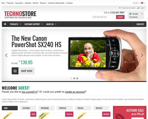 Oscommerce Website Templates