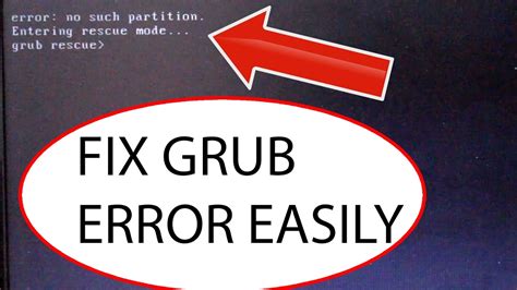 Other Grub Rescue Errors