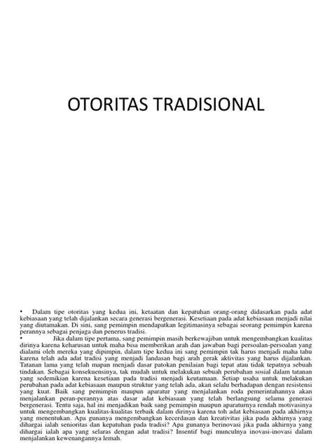 Otoritas Tradisional