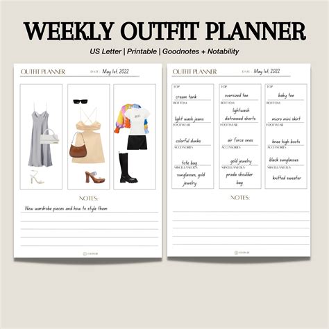 Outfit Planner Template