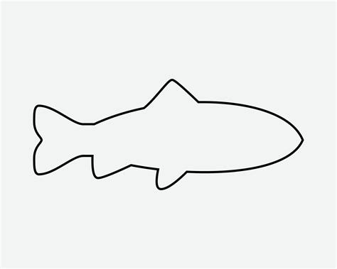 Outline Of Fish Template
