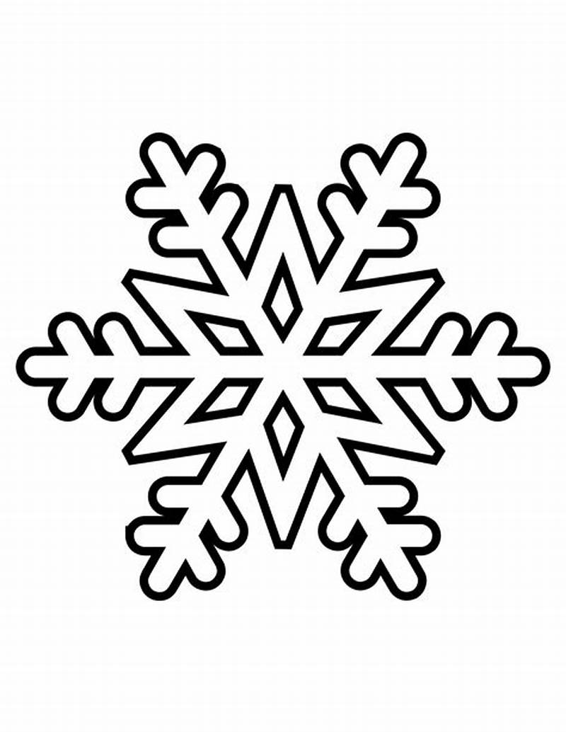 Outline Snowflake Pattern