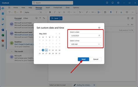 Outlook Email Scheduling