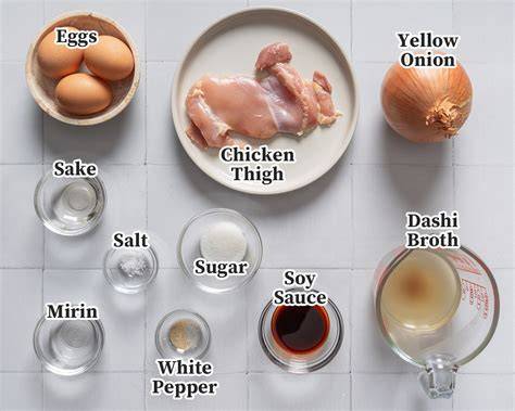 Oyakodon ingredients