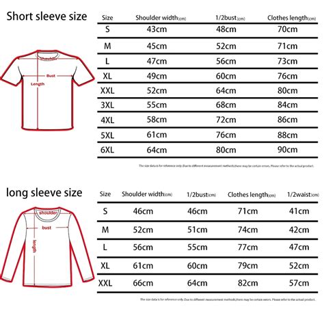Pacsun Shirt Size Chart