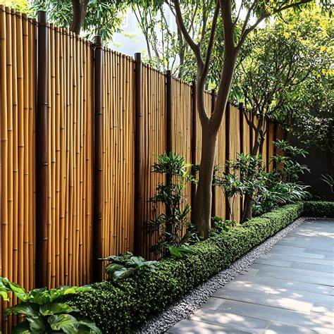 Pagar Bambu Kreatif Modern