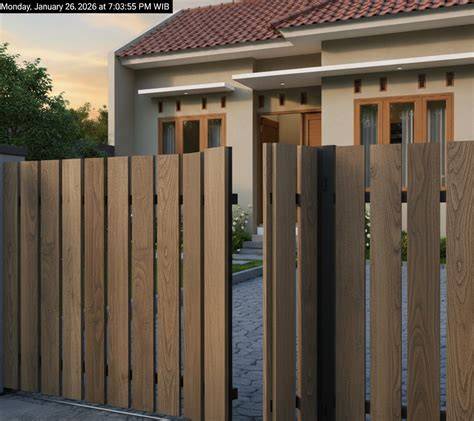 Pagar Kayu Lipat Minimalis