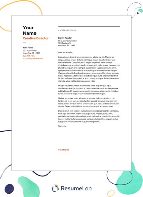 Pages Cover Letter Template