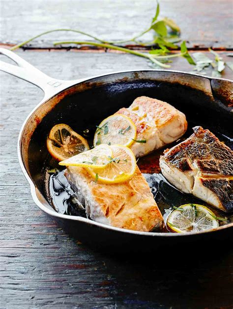 Pan-Frying fish in a pan