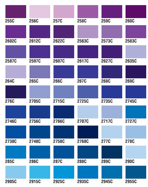Pantone Color Chart