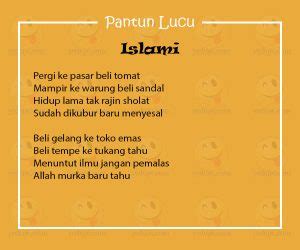 Pantun Lucu Islami