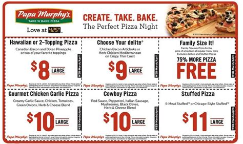 Papa Murphys Pizza Coupons Printable
