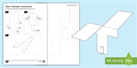 Paper Copter Template