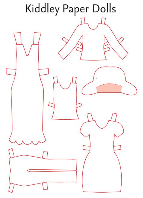 Paper Doll Clothes Template