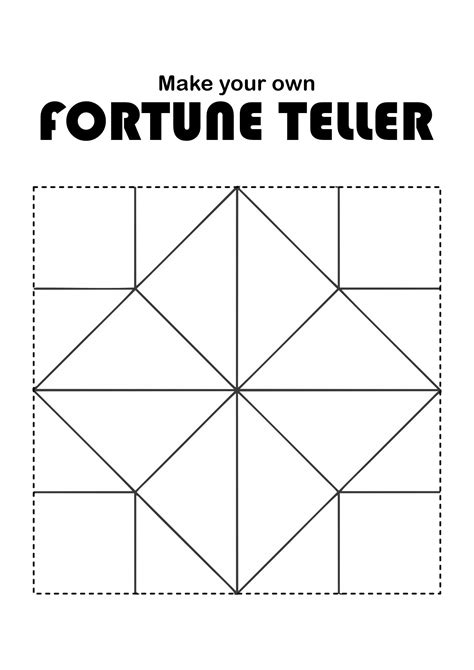 Paper Fortune Teller Template
