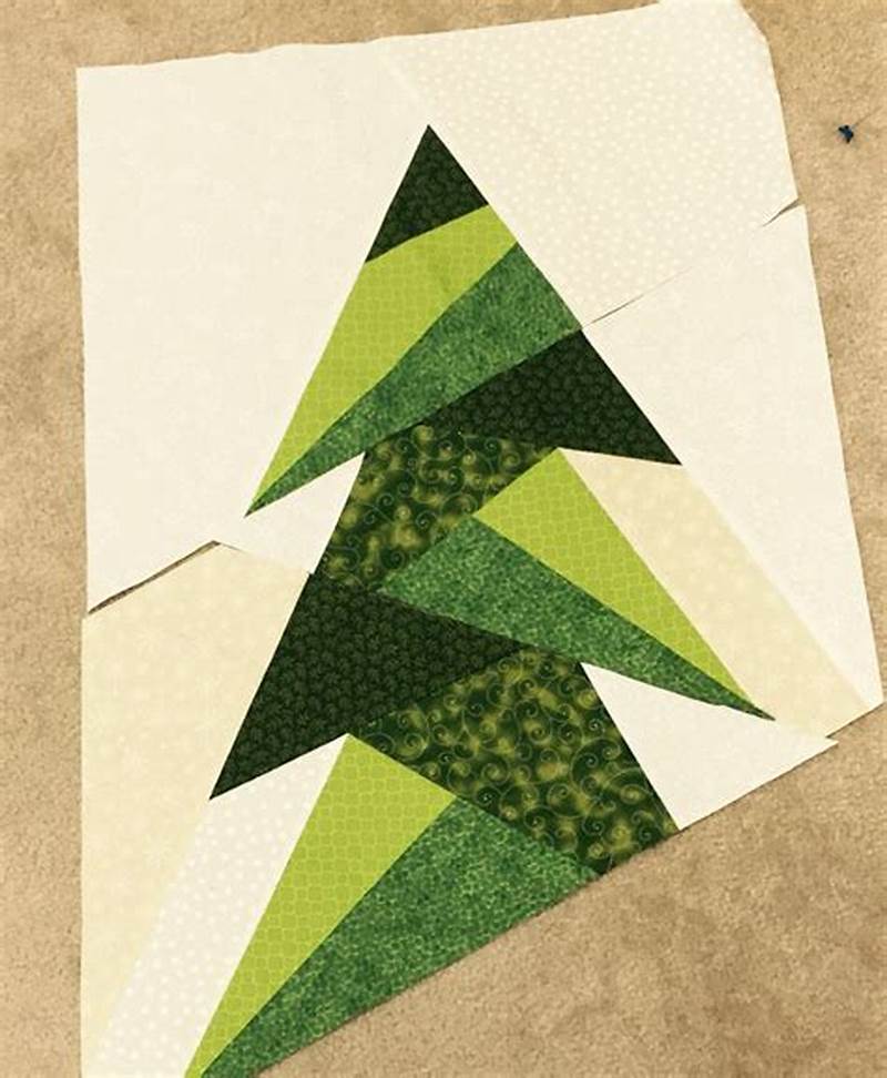 Paper Pieced Christmas Tree Pattern